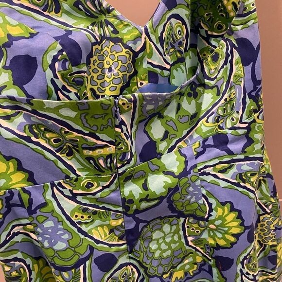 Jones of New York! Blue and Green Dress - Picture 5 of 11